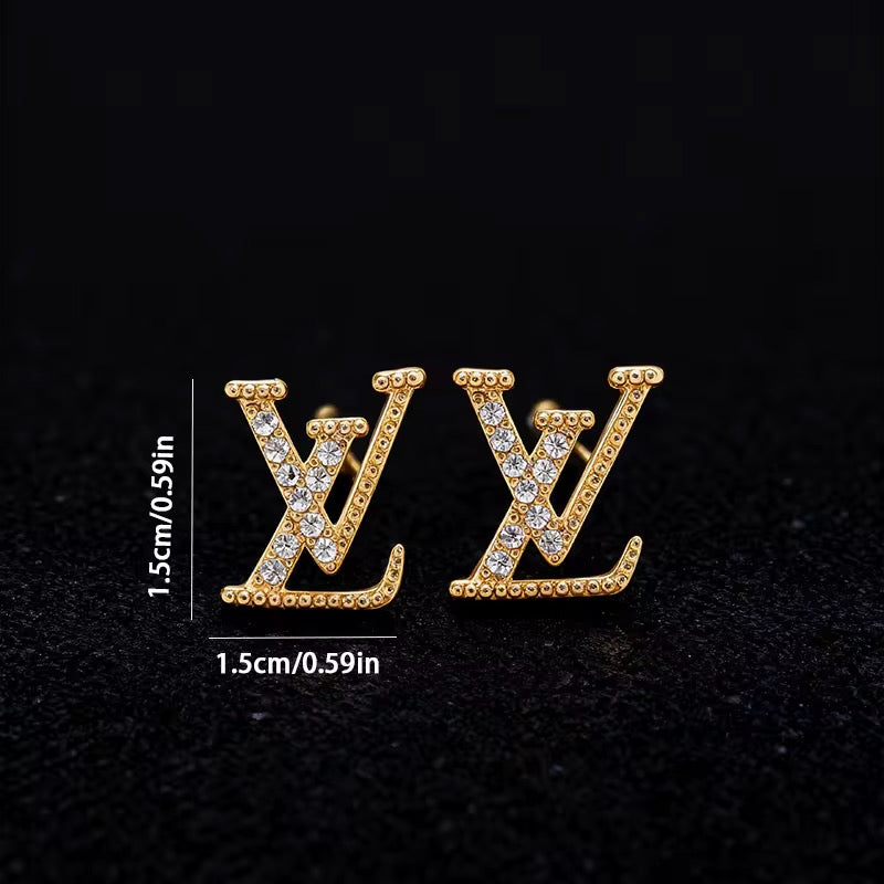 LV-inspired gold earrings. Only $19.95! Only $19.95!