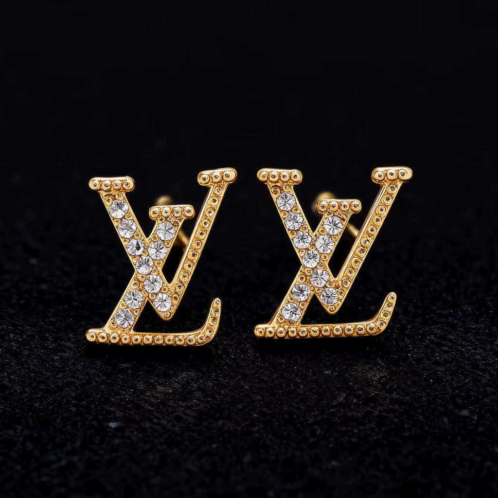 LV-inspired gold earrings. Only $19.95! Only $19.95!