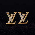 LV-inspired gold earrings. Only $19.95! Only $19.95!