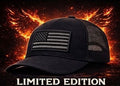 LIMITED EDITION USA FLAG CAP – Premium Street Style BLACK
